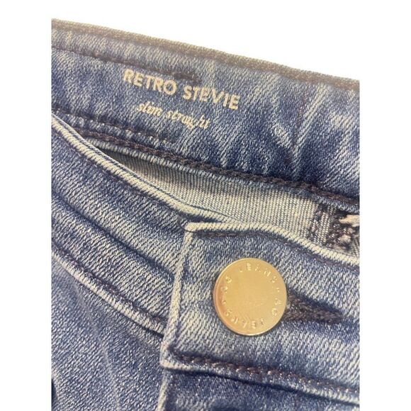 Anthropologie AG Retro Stevie High Rise Skinny Ankle Jeans Patch Pockets 25 R - Picture 8 of 8